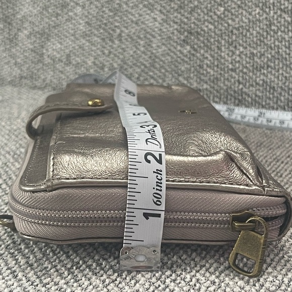 The Sak Metallic Silver Crossbody Wallet - Picture 11 of 16